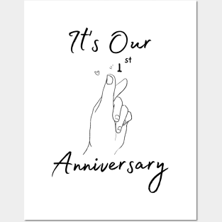 It's Our First Anniversary Posters and Art